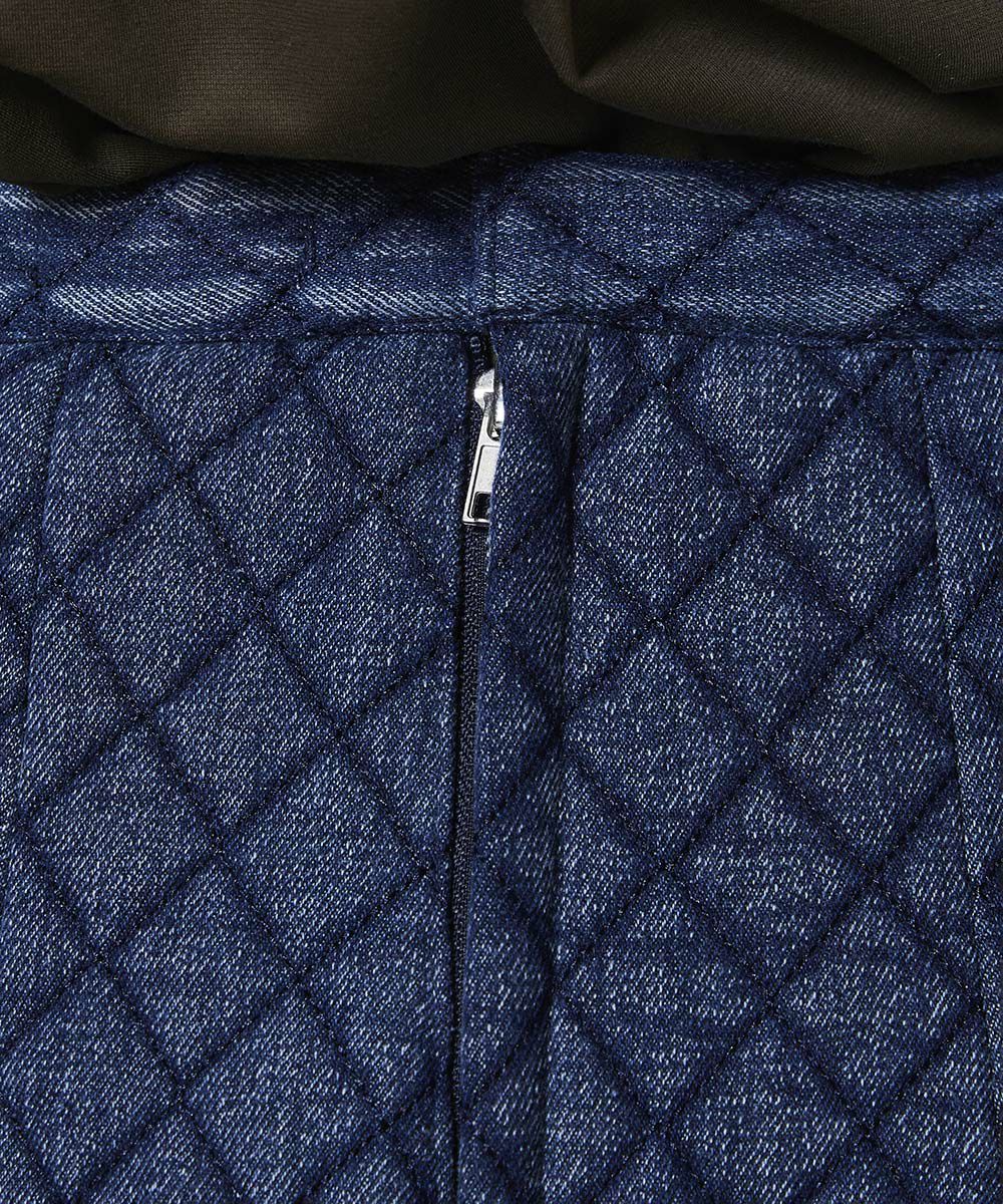 DSC / 퀼팅 데님 스커트(OUTLET)