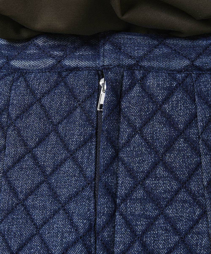 DSC / 퀼팅 데님 스커트(OUTLET)