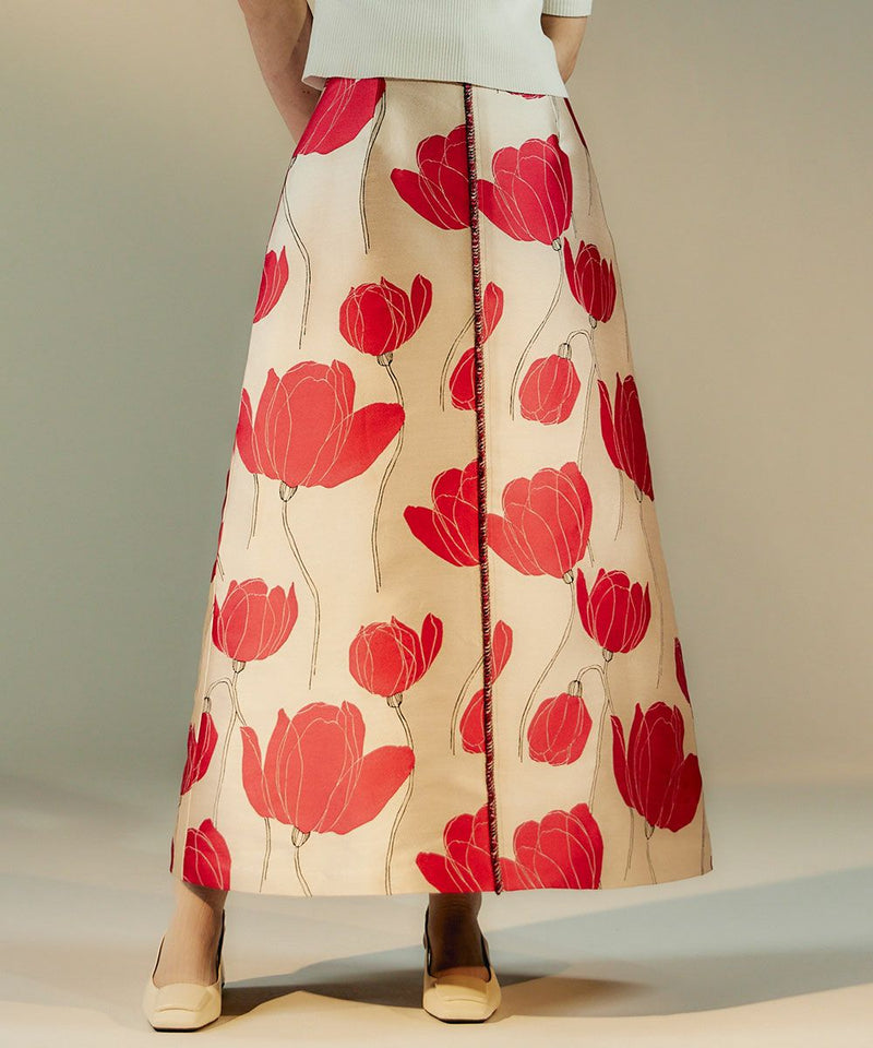 DSC / 플라워자카드플레어스커트 (OUTLET)