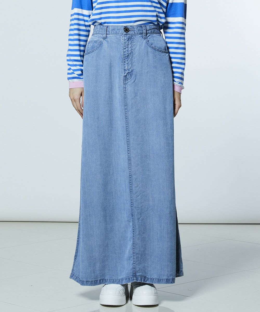 DSC / 텐셀 데님 롱 스커트