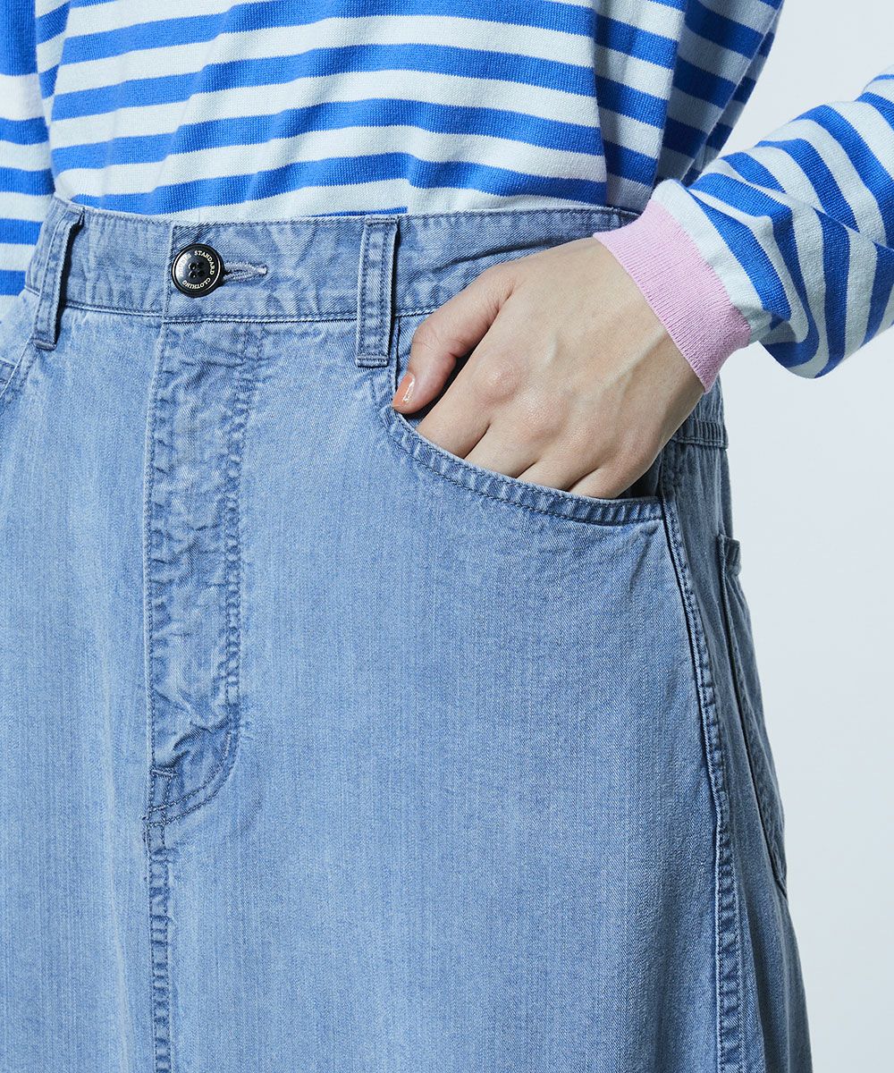 DSC / 텐셀 데님 롱 스커트