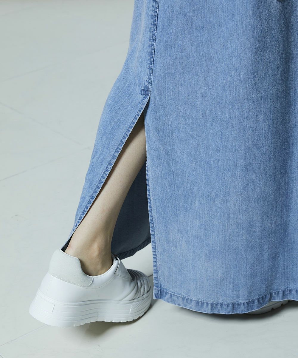 DSC / 텐셀 데님 롱 스커트