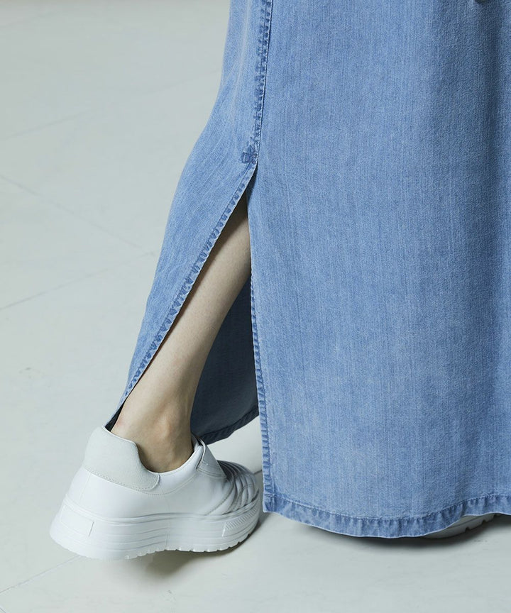 DSC / 텐셀 데님 롱 스커트