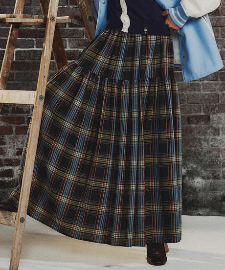 DSC / 체크 티어드 스커트(OUTLET)