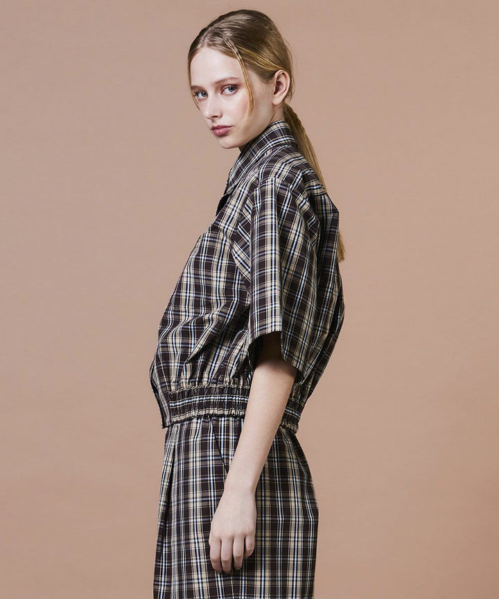 DSC / 하이카운트 코튼체크 셔츠 재킷(OUTLET)