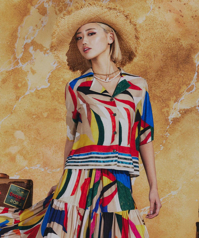 DSC / 레이온 에트 컬러풀 셔츠