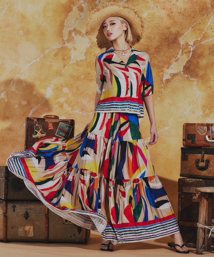 DSC / 레이온 에트 컬러풀 셔츠