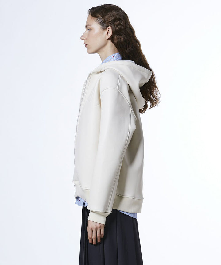 DSC / 가죽 골판지 후드자켓