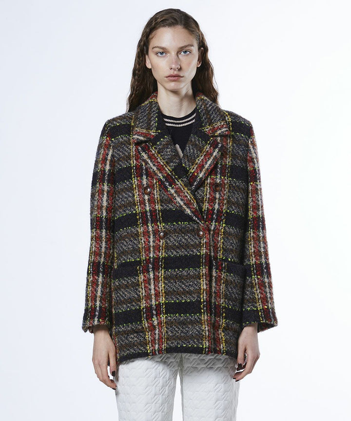 DSC / 트위드 체크 자켓