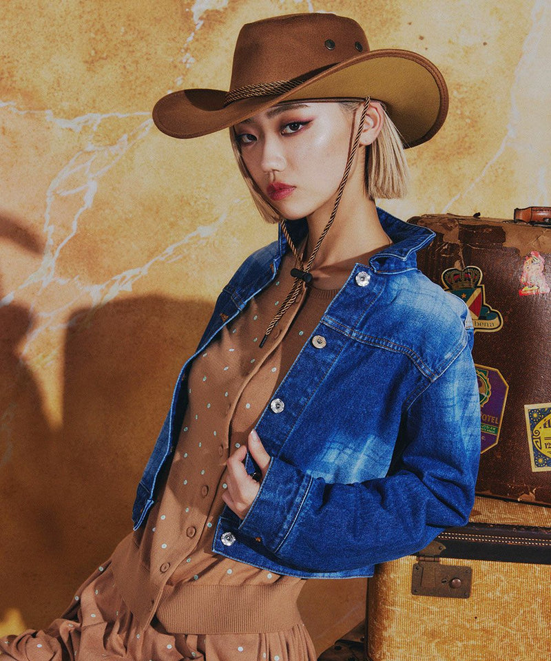 DSC / 12.5oz 유즈드 체크 데님 자켓