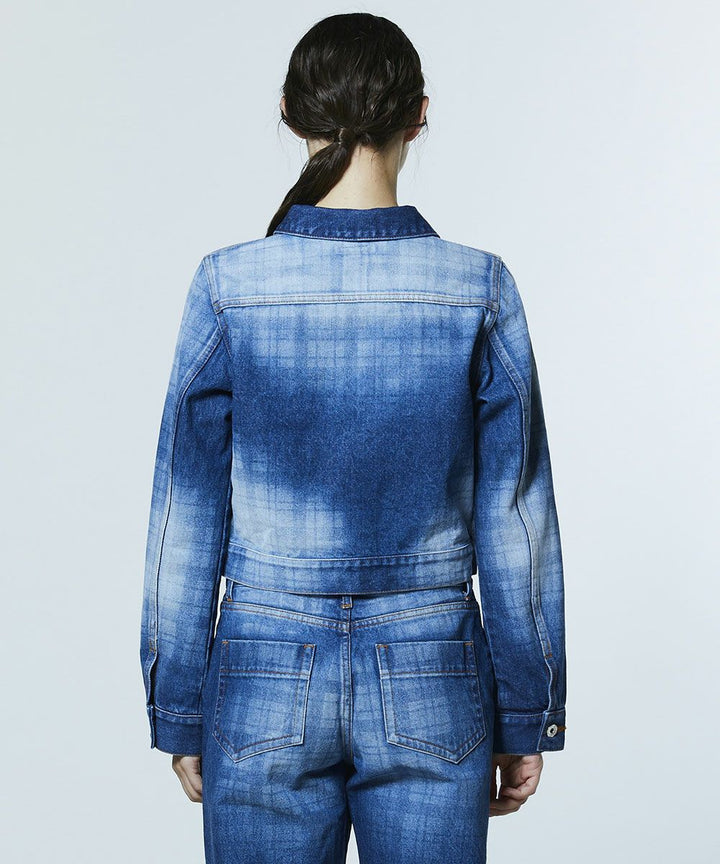 DSC / 12.5oz 유즈드 체크 데님 자켓