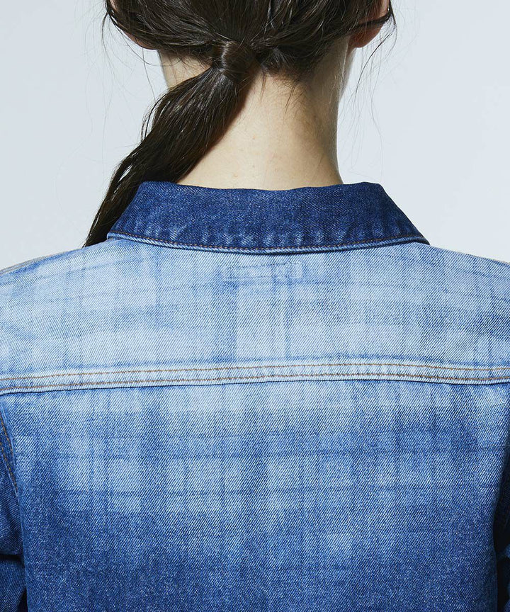 DSC / 12.5oz 유즈드 체크 데님 자켓