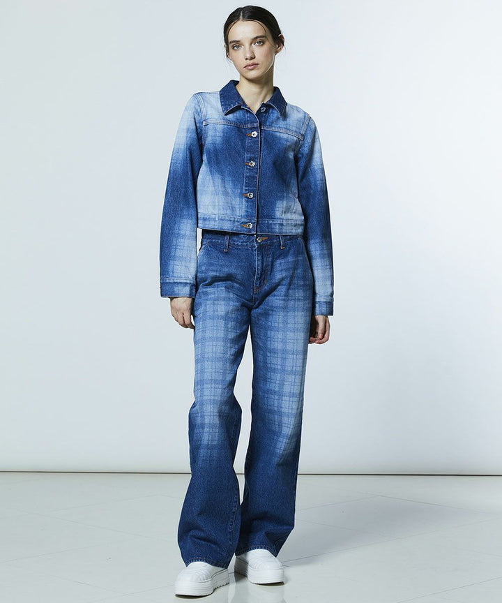 DSC / 12.5oz 유즈드 체크 데님 자켓