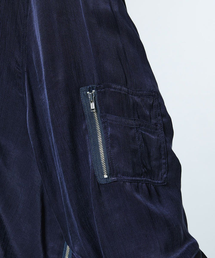 DSC / 새틴 워셔 블루종