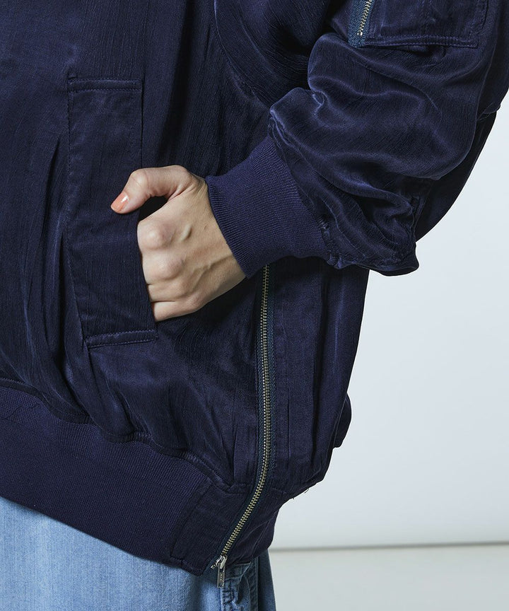 DSC / 새틴 워셔 블루종