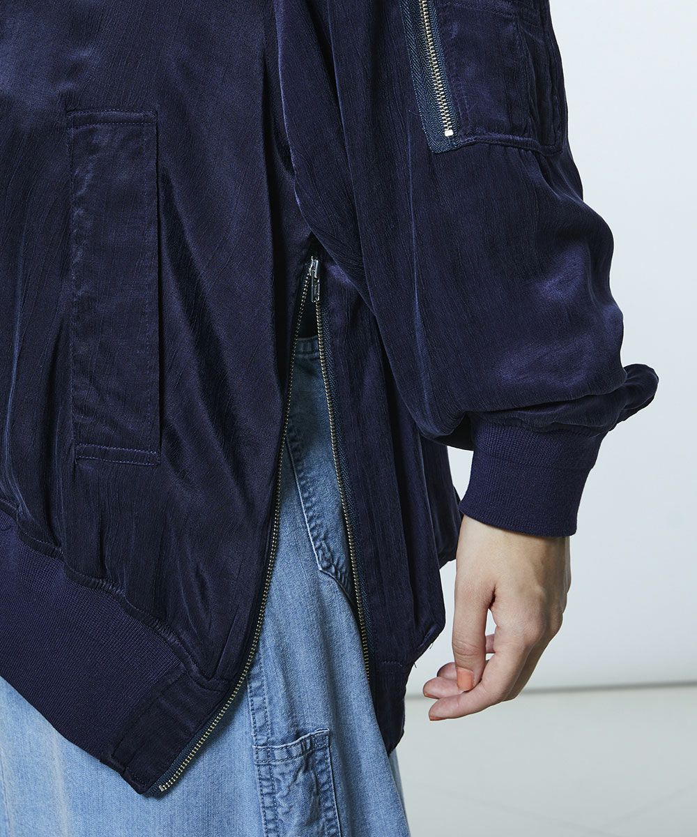 DSC / 새틴 워셔 블루종