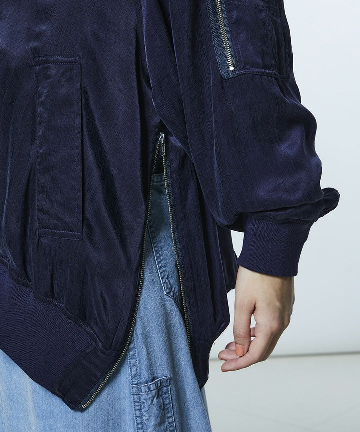 DSC / 새틴 워셔 블루종