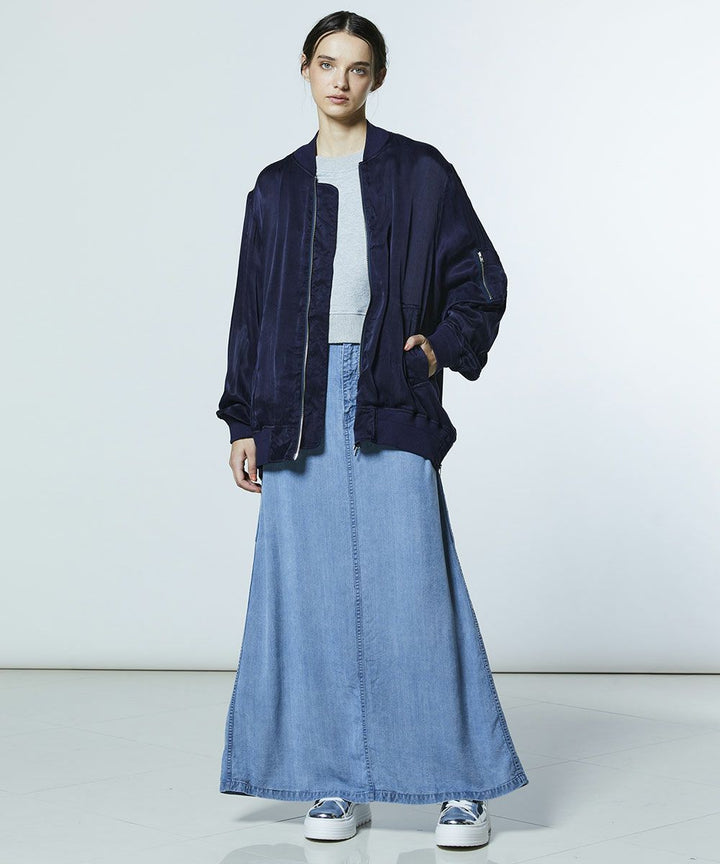 DSC / 새틴 워셔 블루종