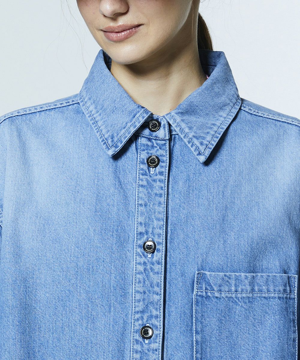 DSC / 코튼 데님 프릴 자켓