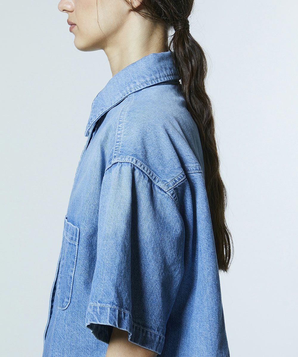 DSC / 코튼 데님 프릴 자켓
