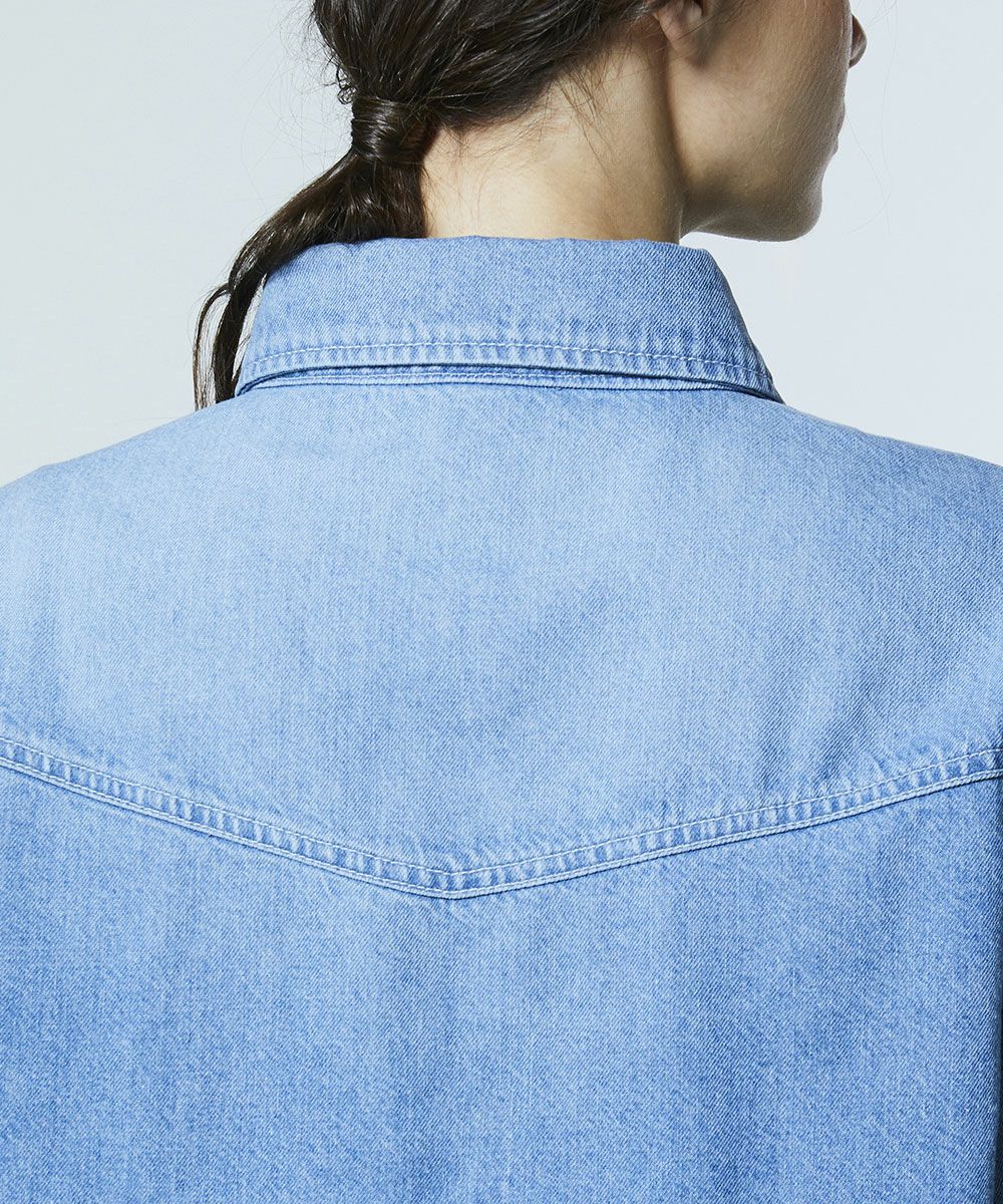 DSC / 코튼 데님 프릴 자켓