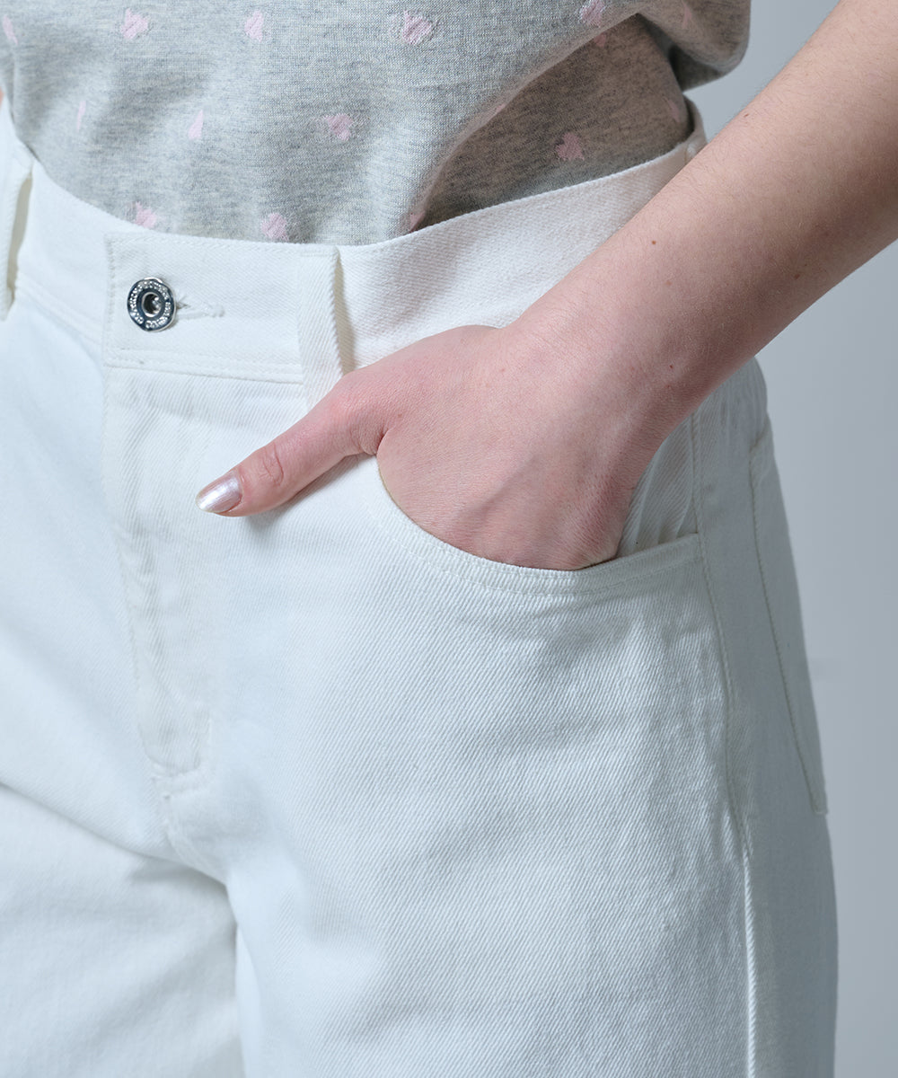DSC / 12oz 와이드 화이트 데님팬츠(OUTLET)