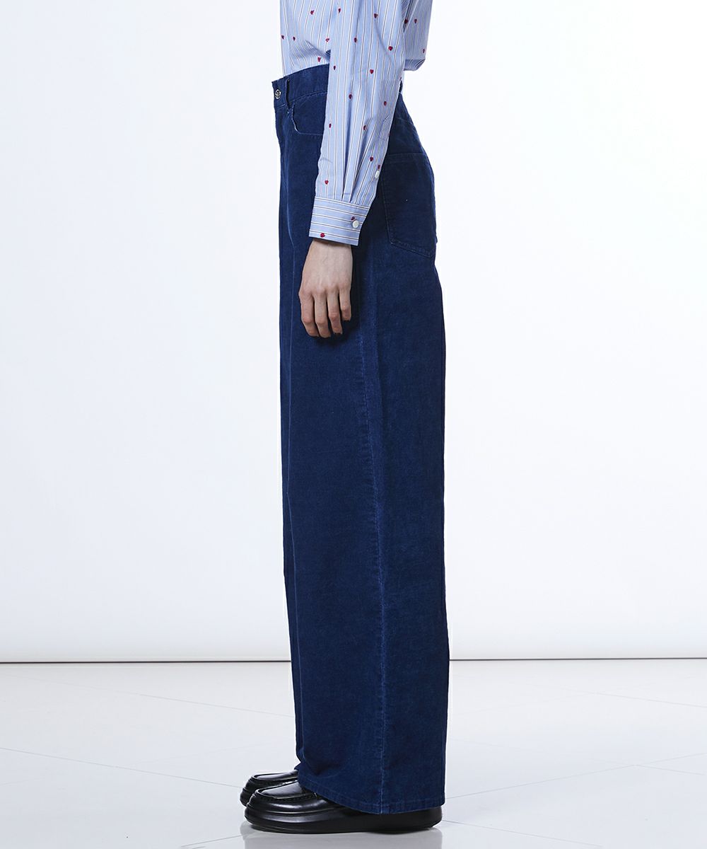 DSC / 인디고 코듀로이 팬츠