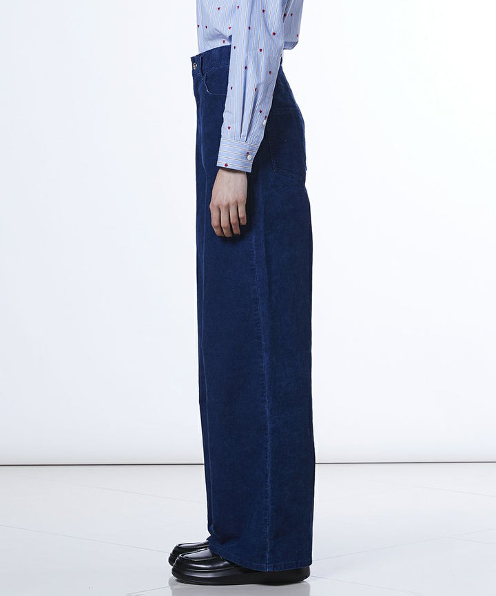 DSC / 인디고 코듀로이 팬츠