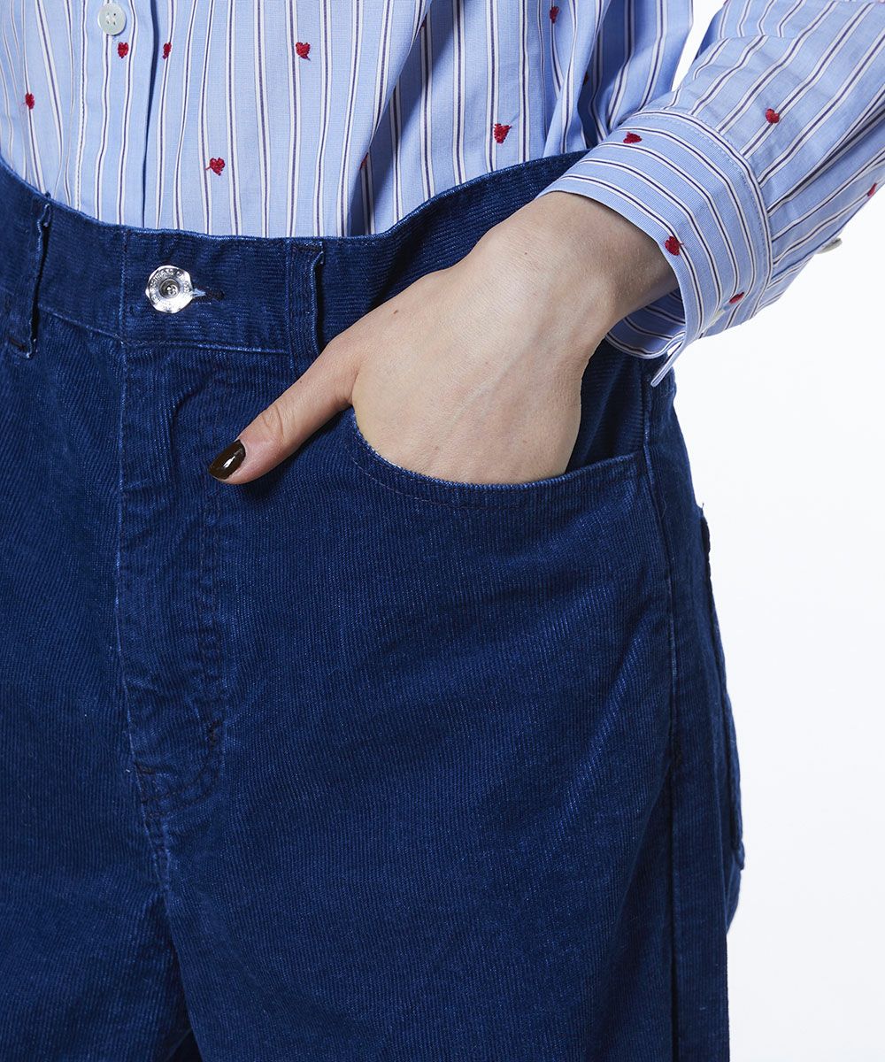 DSC / 인디고 코듀로이 팬츠
