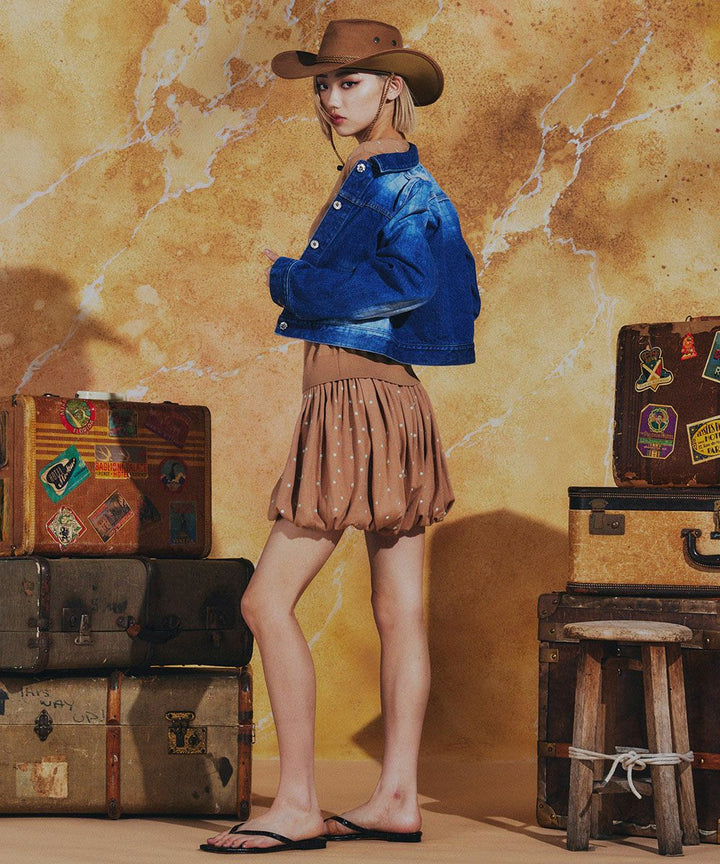 DSC / 울 천축 도트 쇼트 팬츠