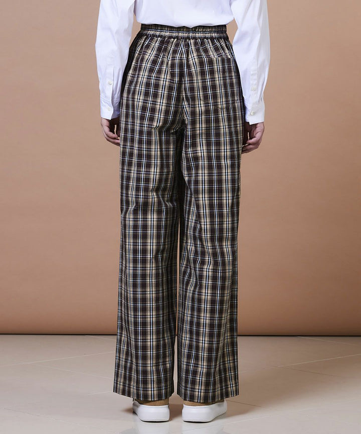 DSC / 하이카운트 코튼체크 와이드팬츠(OUTLET)