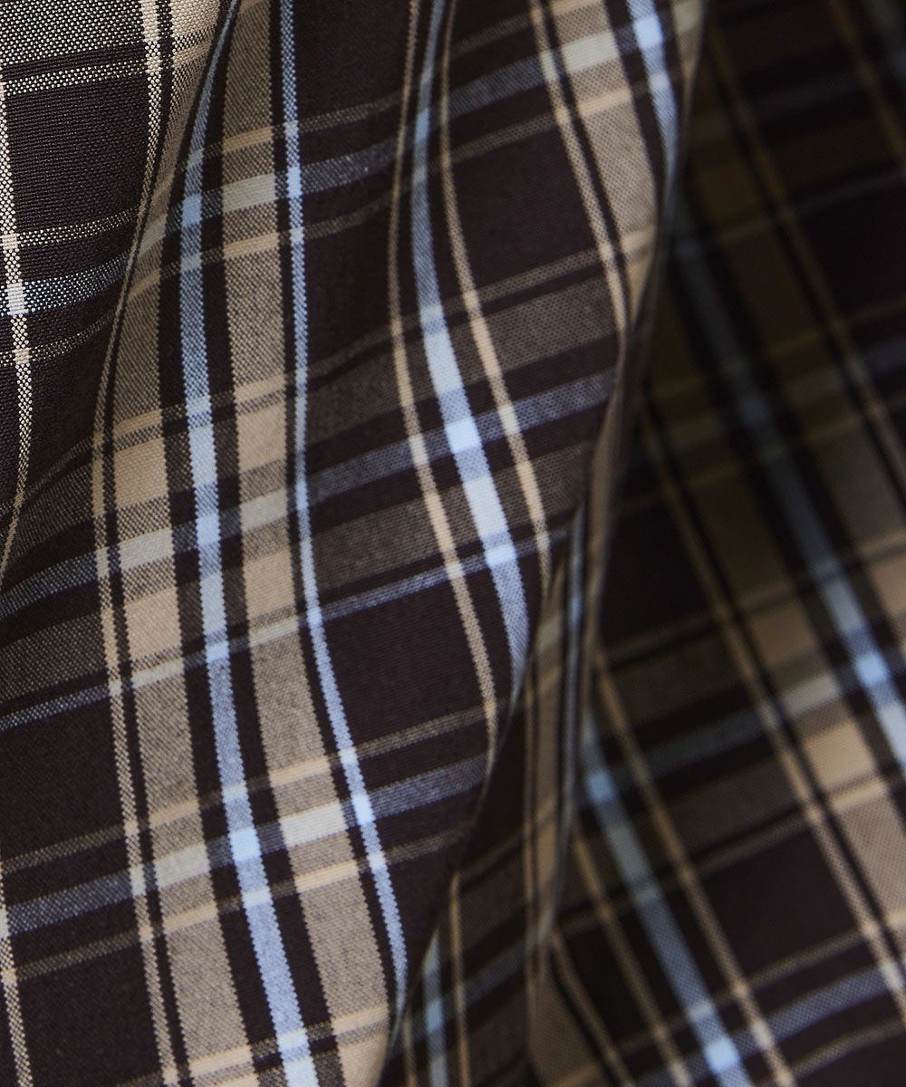 DSC / 하이카운트 코튼체크 와이드팬츠(OUTLET)