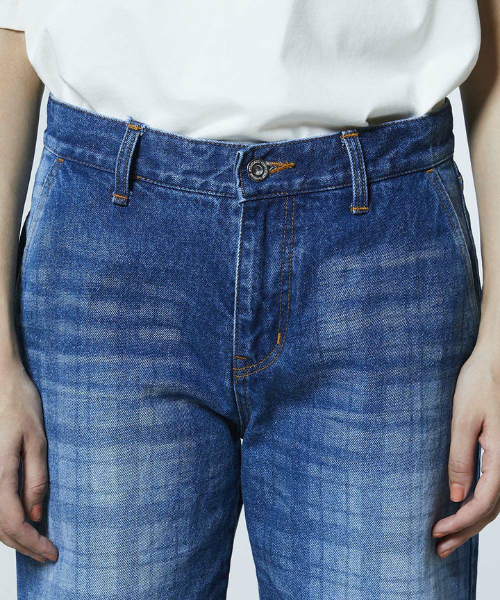 DSC / 12.5oz 유즈드 체크 데님 팬츠