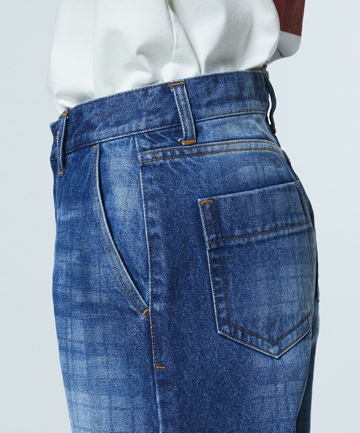 DSC / 12.5oz 유즈드 체크 데님 팬츠