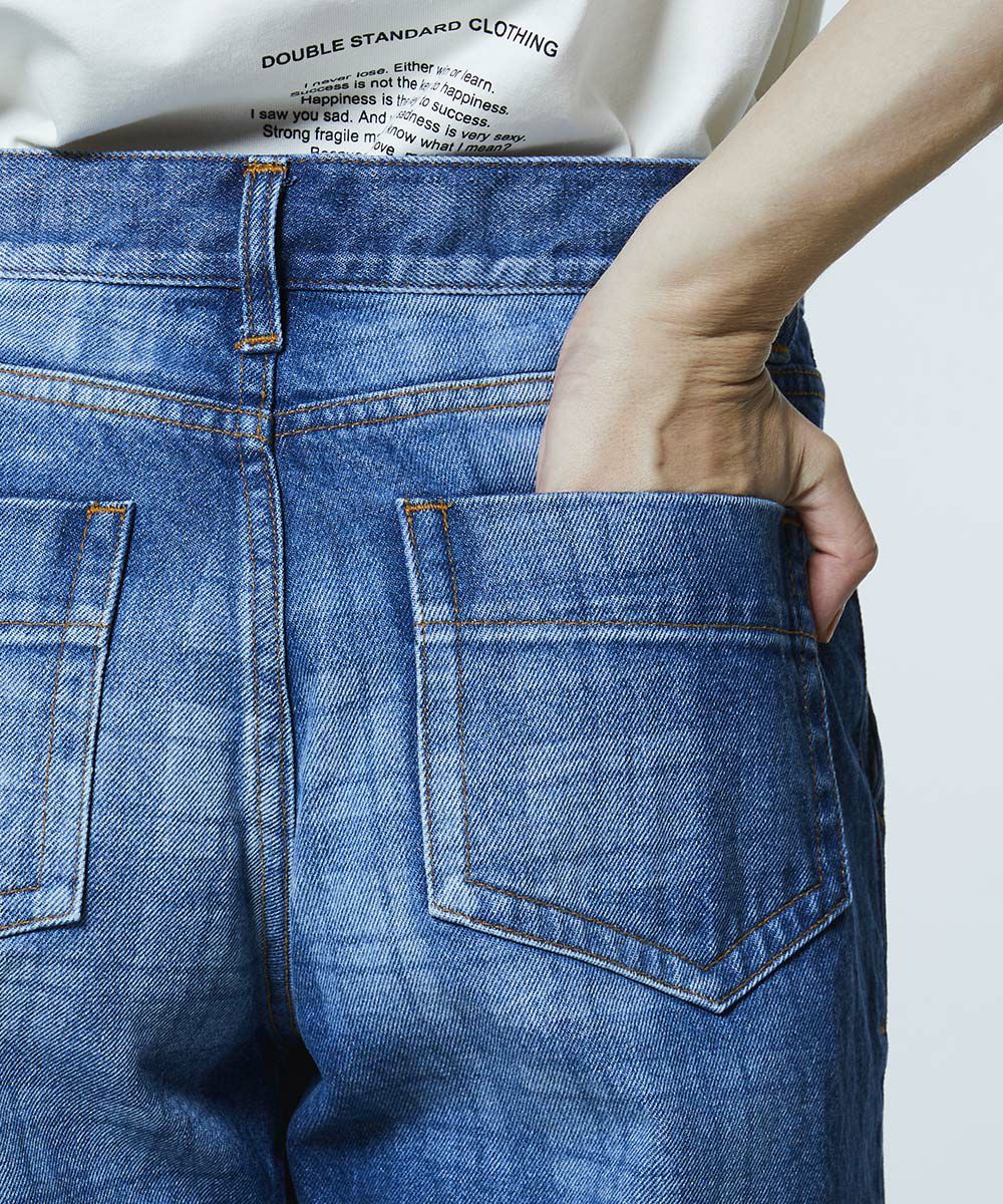 DSC / 12.5oz 유즈드 체크 데님 팬츠