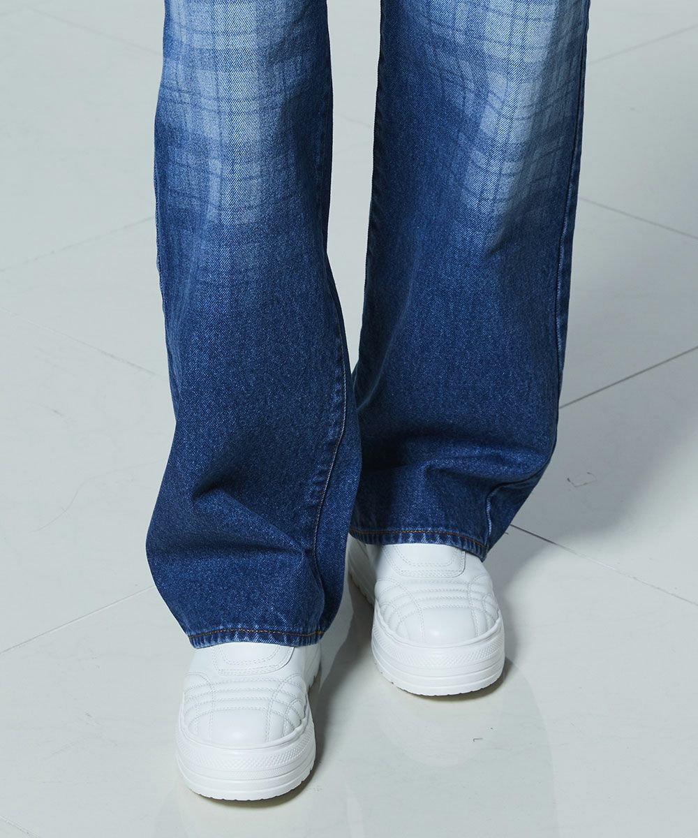 DSC / 12.5oz 유즈드 체크 데님 팬츠