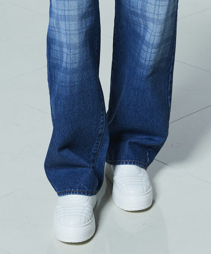 DSC / 12.5oz 유즈드 체크 데님 팬츠