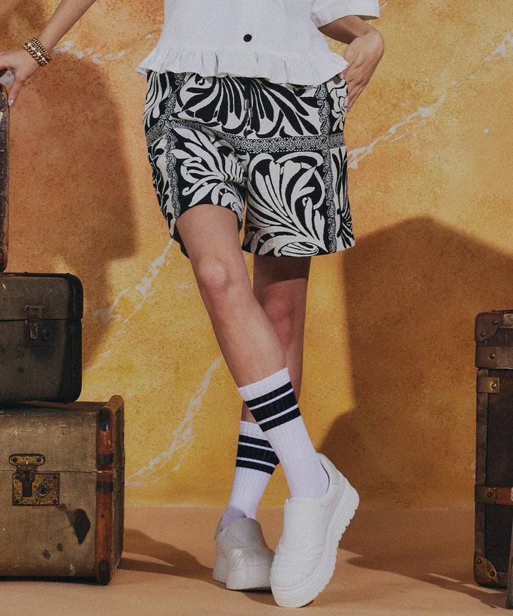 DSC / 페이즐리 자가드 쇼트팬츠