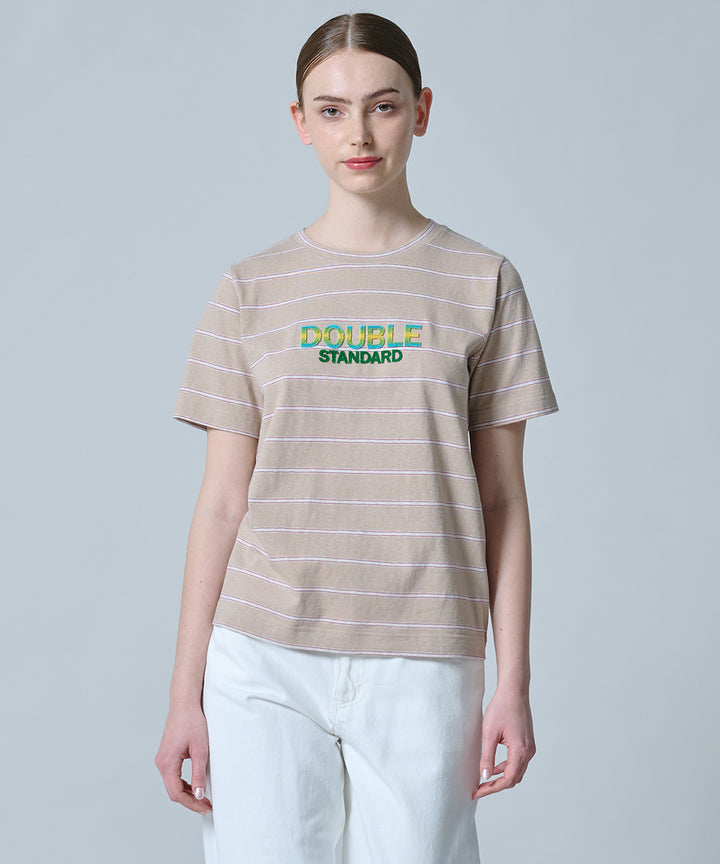 DSC / 멀티보더 로고자수T셔츠(OUTLET)