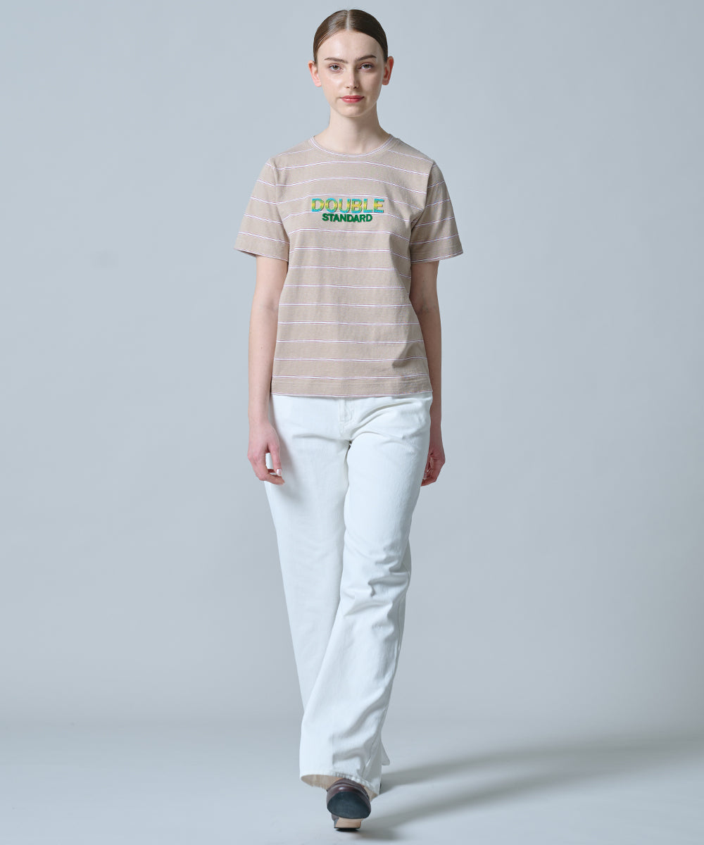 DSC / 멀티보더 로고자수T셔츠(OUTLET)