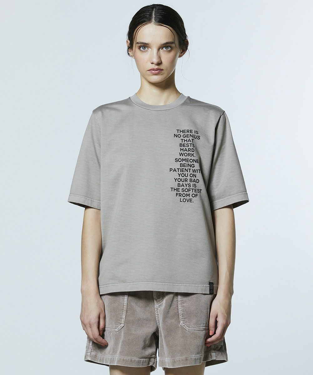 DSC / 플라워 백 프린트 빈티지 T셔츠