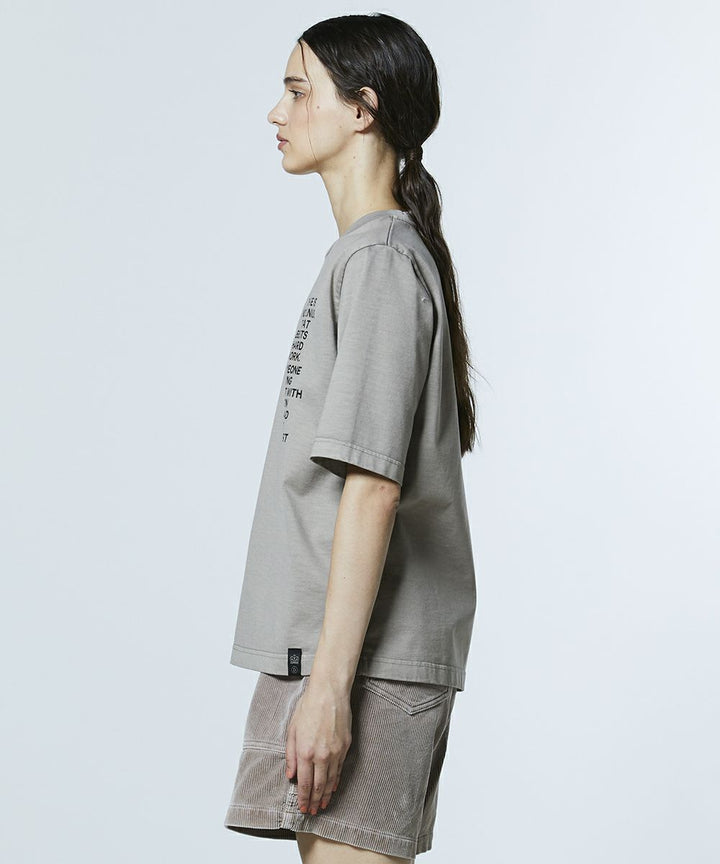 DSC / 플라워 백 프린트 빈티지 T셔츠