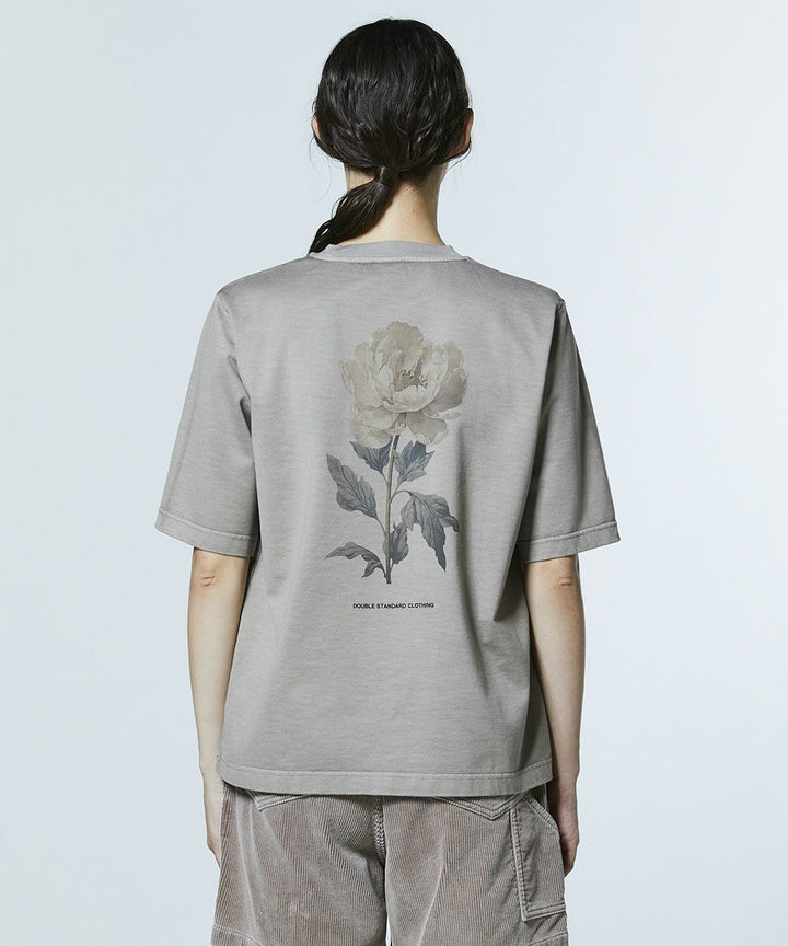 DSC / 플라워 백 프린트 빈티지 T셔츠