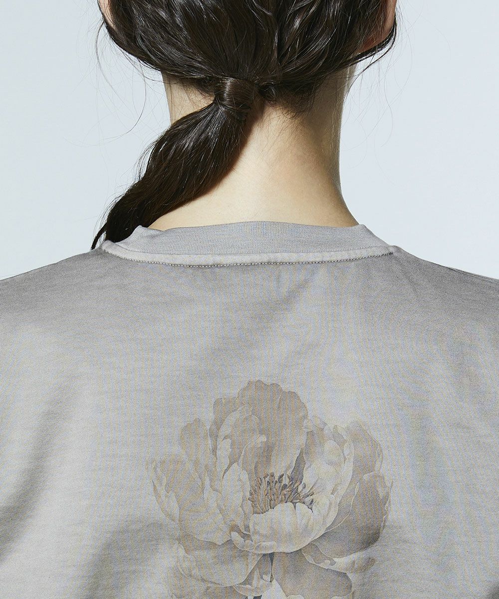 DSC / 플라워 백 프린트 빈티지 T셔츠