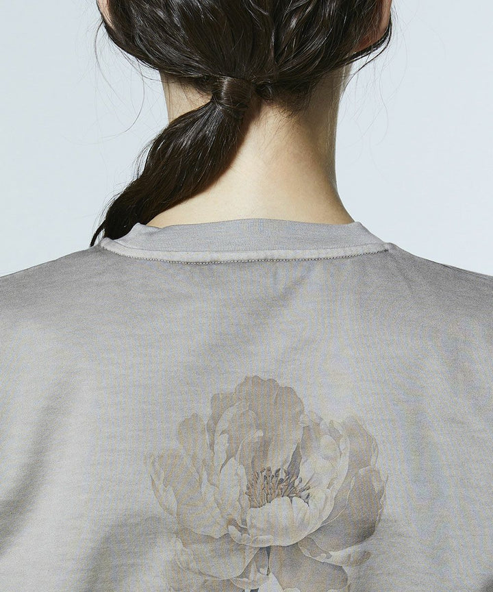 DSC / 플라워 백 프린트 빈티지 T셔츠