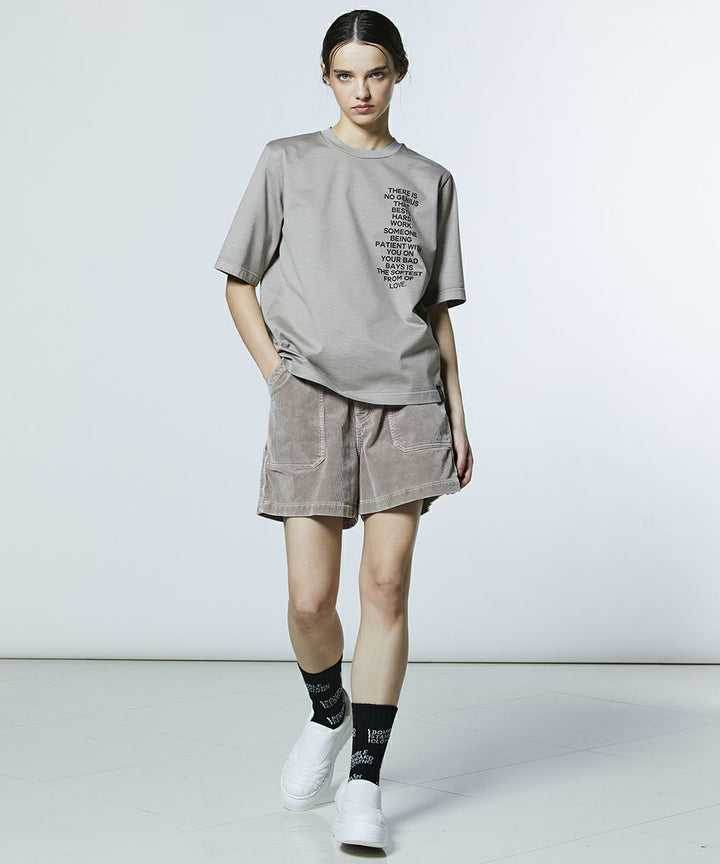 DSC / 플라워 백 프린트 빈티지 T셔츠