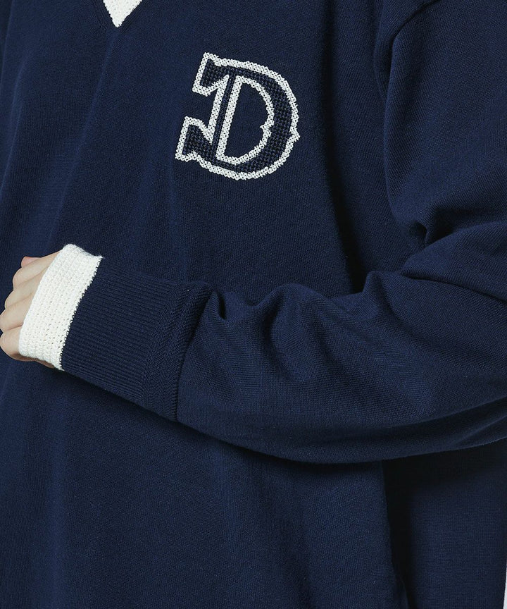 DSC / D로고 크로쉐 V 니트