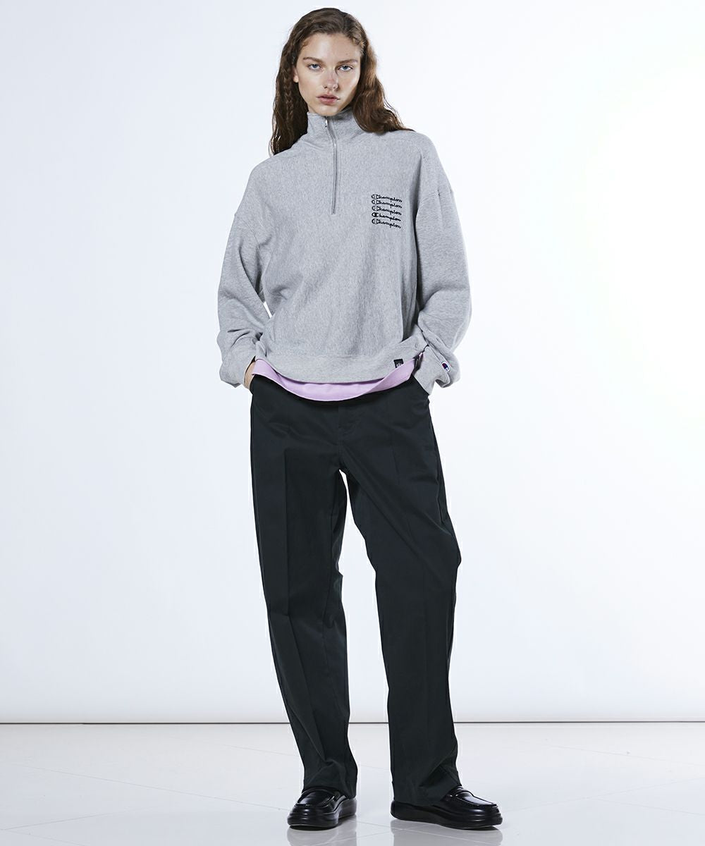 【Women's】Champion×DSC Reverse Weave Half Zip Sweat Shirt