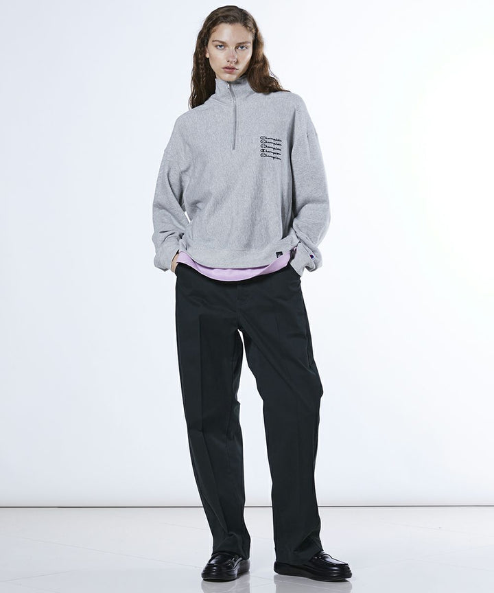 【Women's】Champion×DSC Reverse Weave Half Zip Sweat Shirt