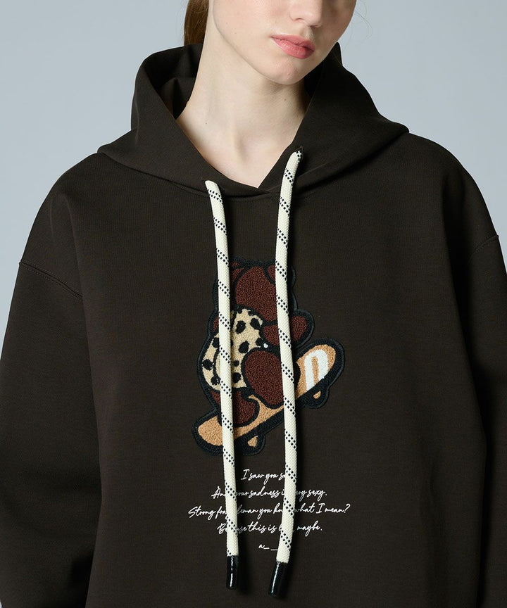 DSC / 스케이트보드 베어 골판지 니트파카(WEB한정)